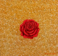 G. N. Qazi, Fragrance of Peace-1, 14 x 14 inch, Acrylic On Canvas, AC-GNQ-099